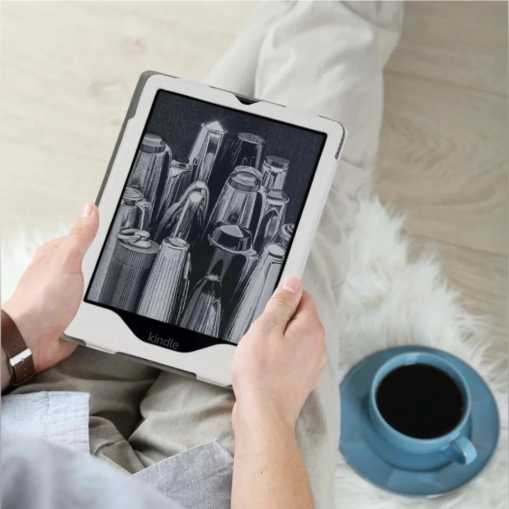 RSAquar Gray Kindle Paperwhite Case With Hand Strap